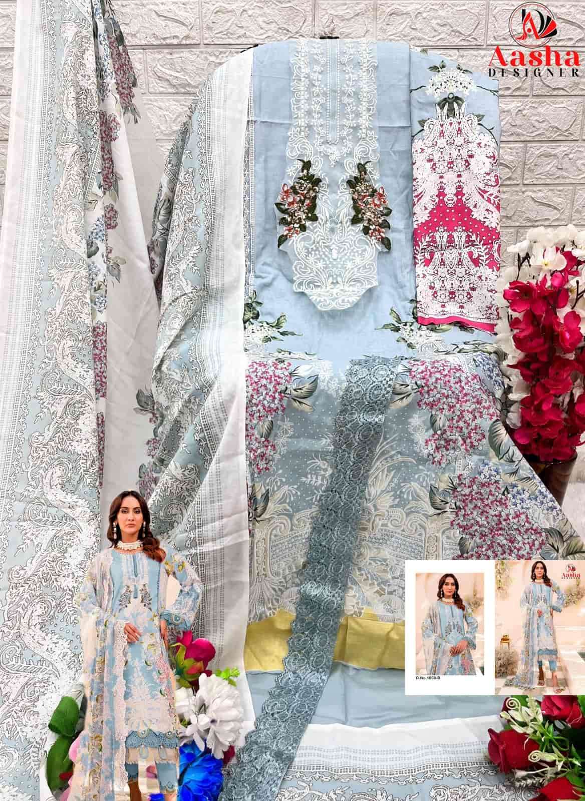 Aasha Designer Cotton Embroidered Salwar Suit view 2