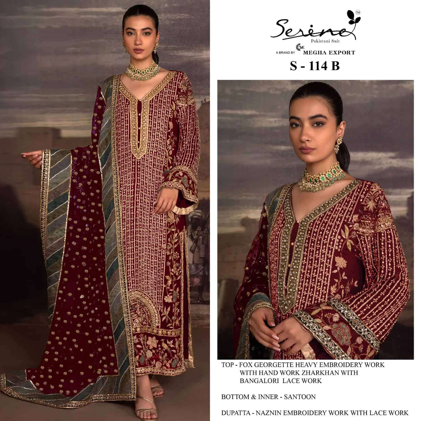 Megha Exports S 114 Colors Designer Work Pakistani Dress view 2