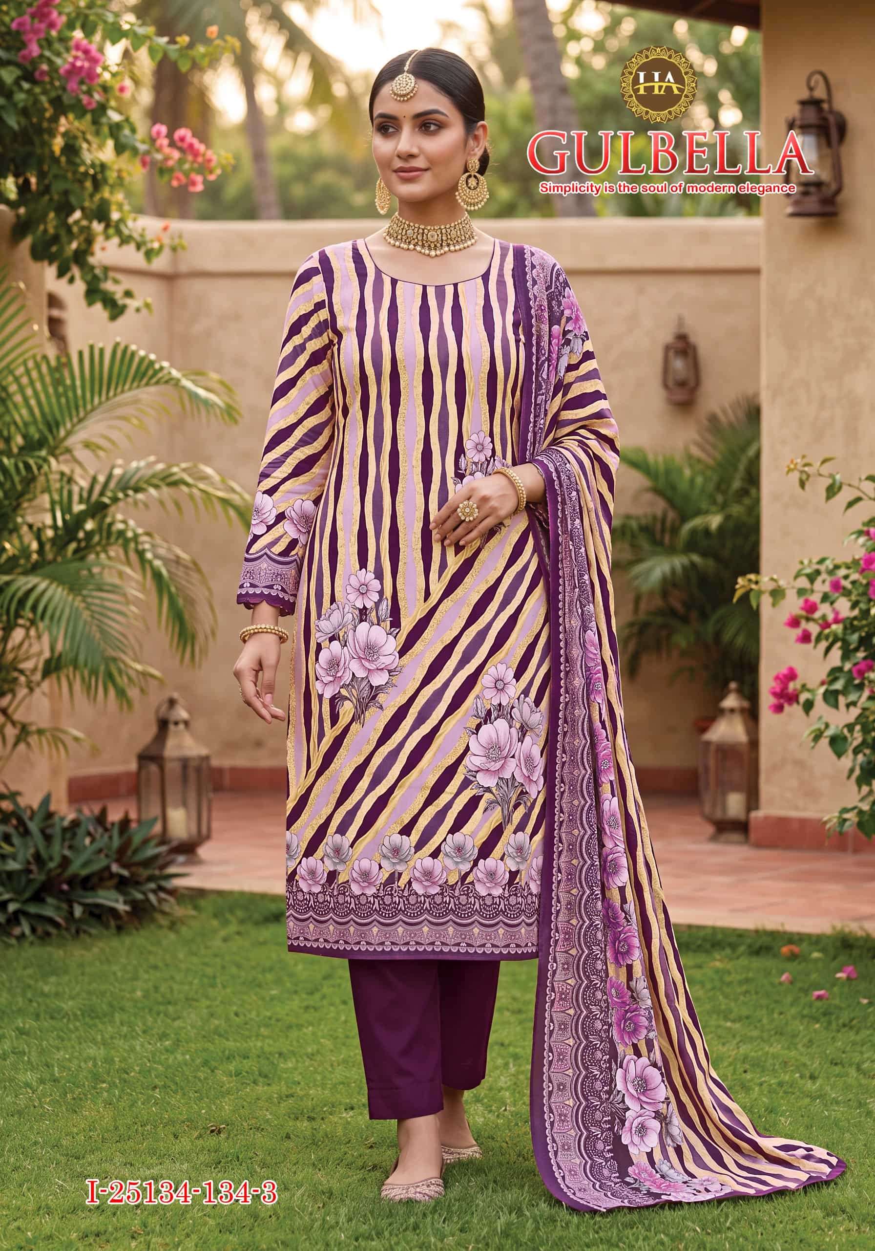 Harshit Gulbella Elegant Design Cotton Salwar Suit Exporters view 3