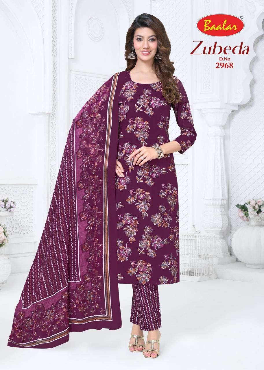 Baalar Zubeda Vol 29 Pure Cotton Unstitch Suit Catalog view 4