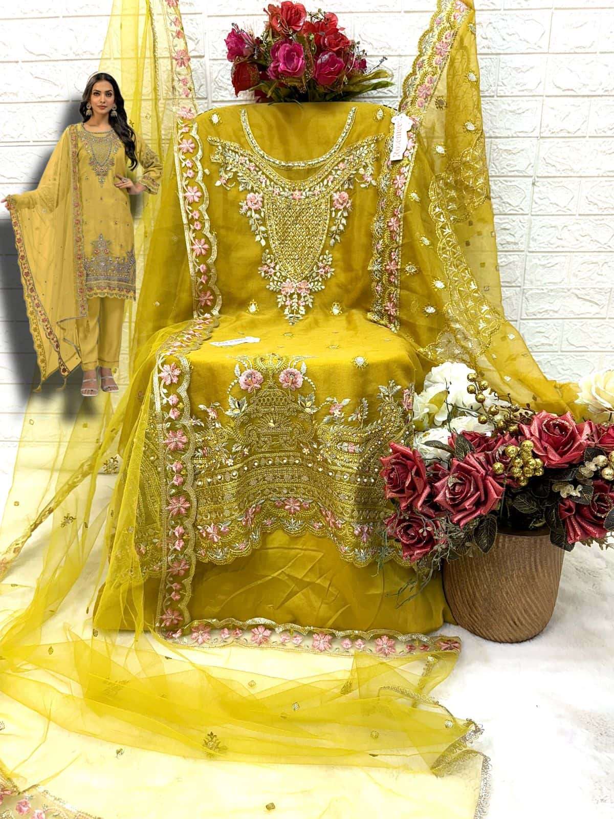 Fepic C 1696 Colors Festive Wear Style Latest Heavy Designer Pakistani Suit Wholesalers view 6