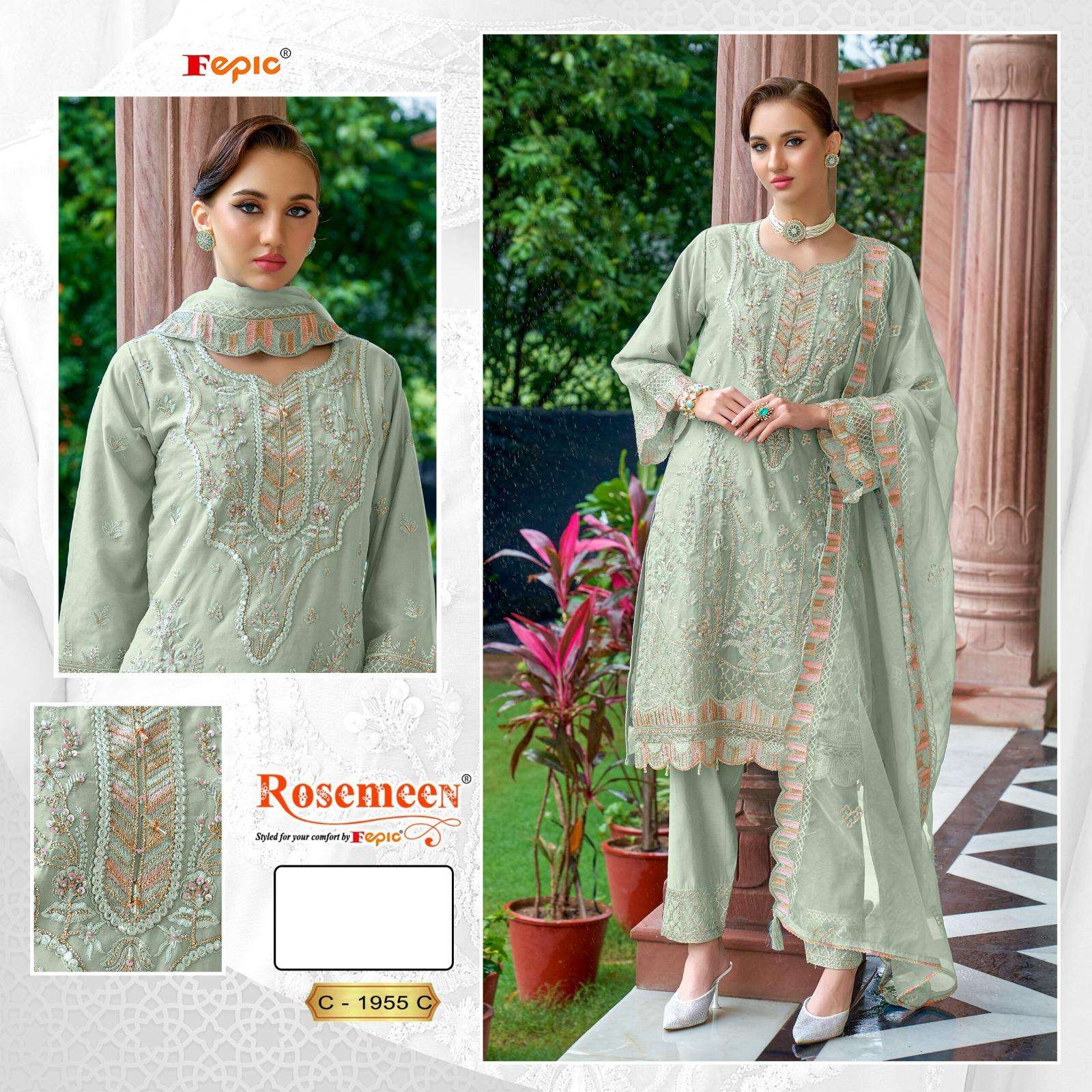 Fepic C 1955 Pakistani Salwar Suit Wholsale price view 3