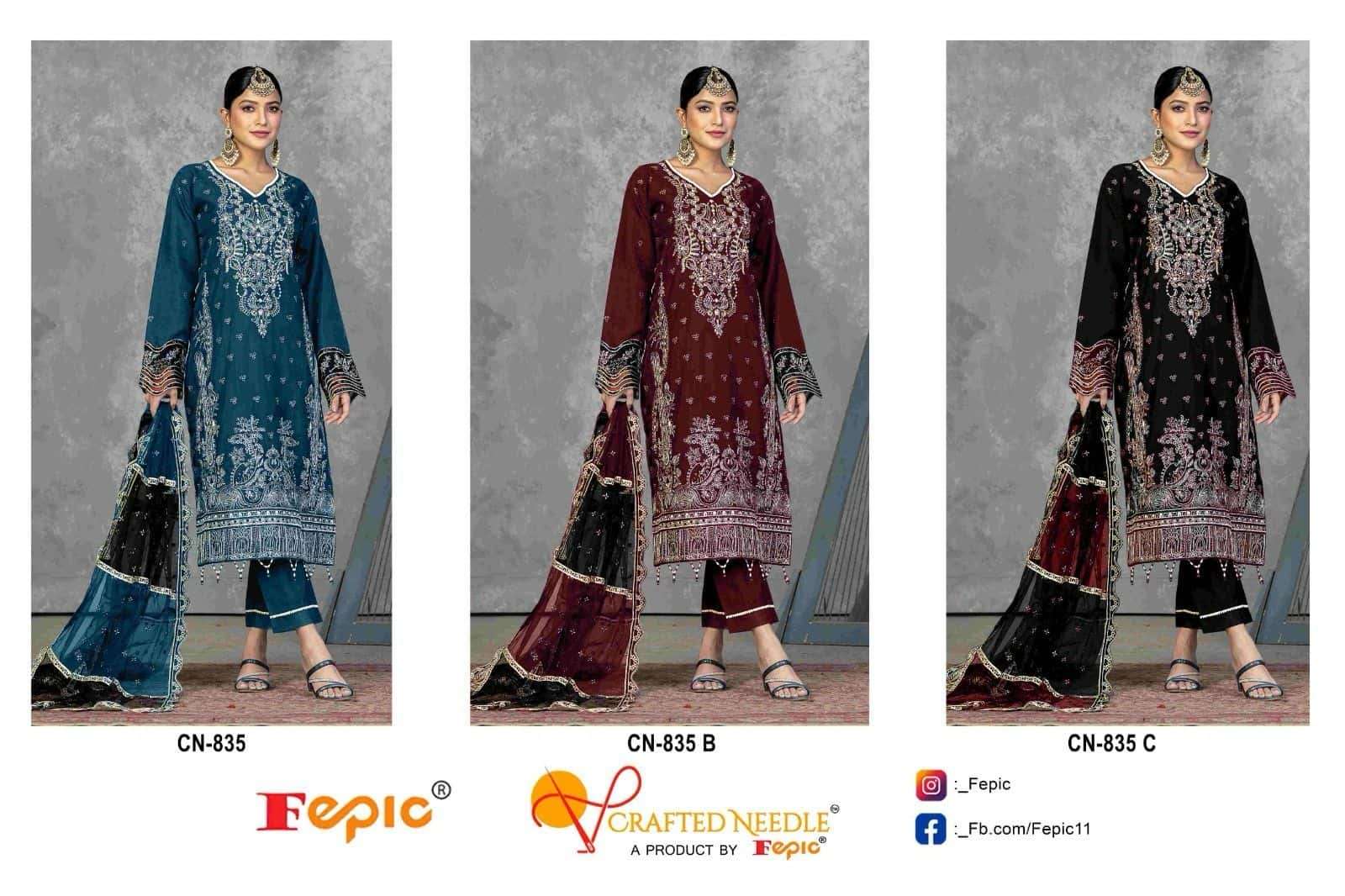Crafted Needle CN 835 By Fepic Heavy Designer Partywear Style Readymade Suit Exporter view 2