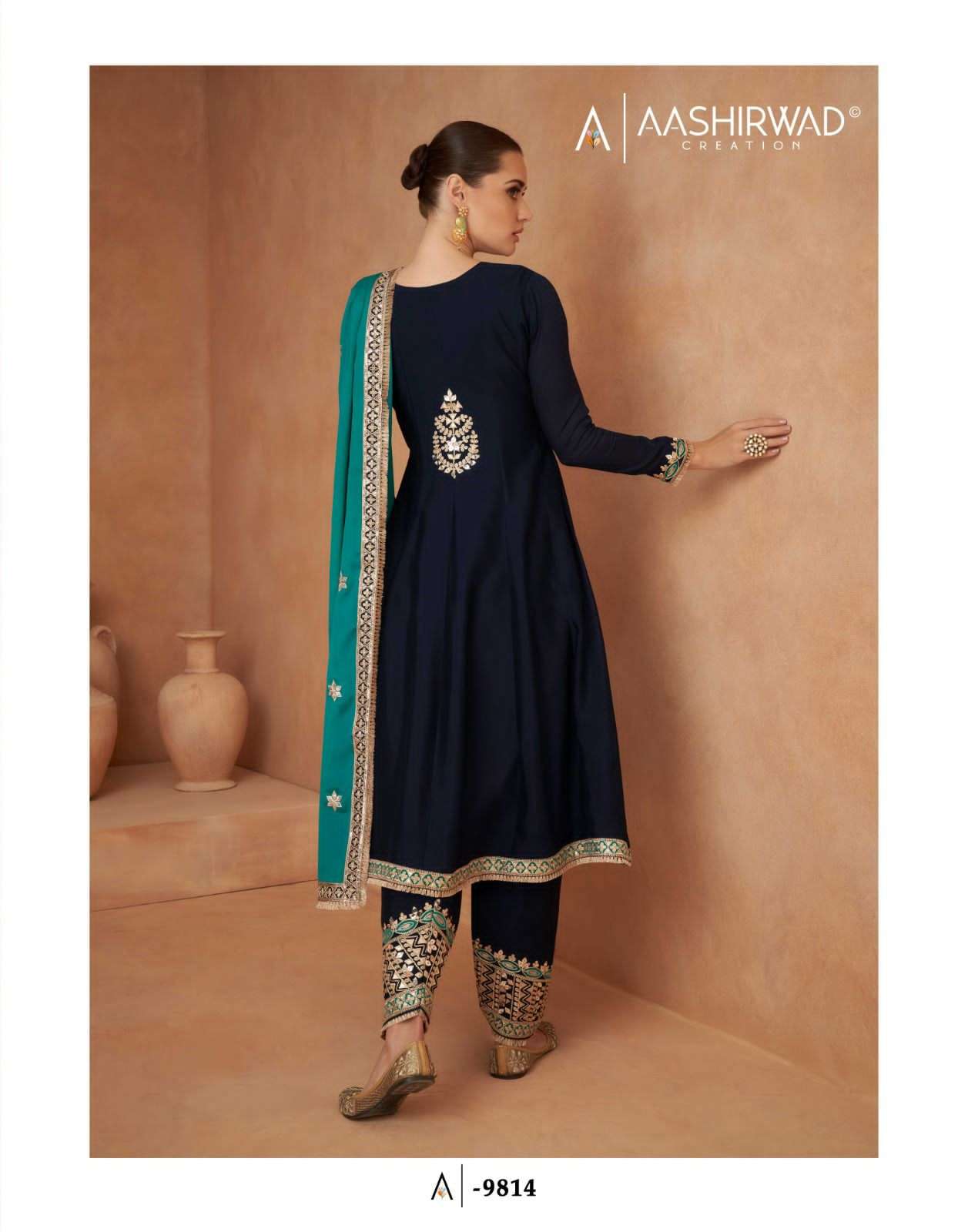 Aashirwad Gulkand Veeda Readymade Designer Wedding Suit Latest Collection view 4