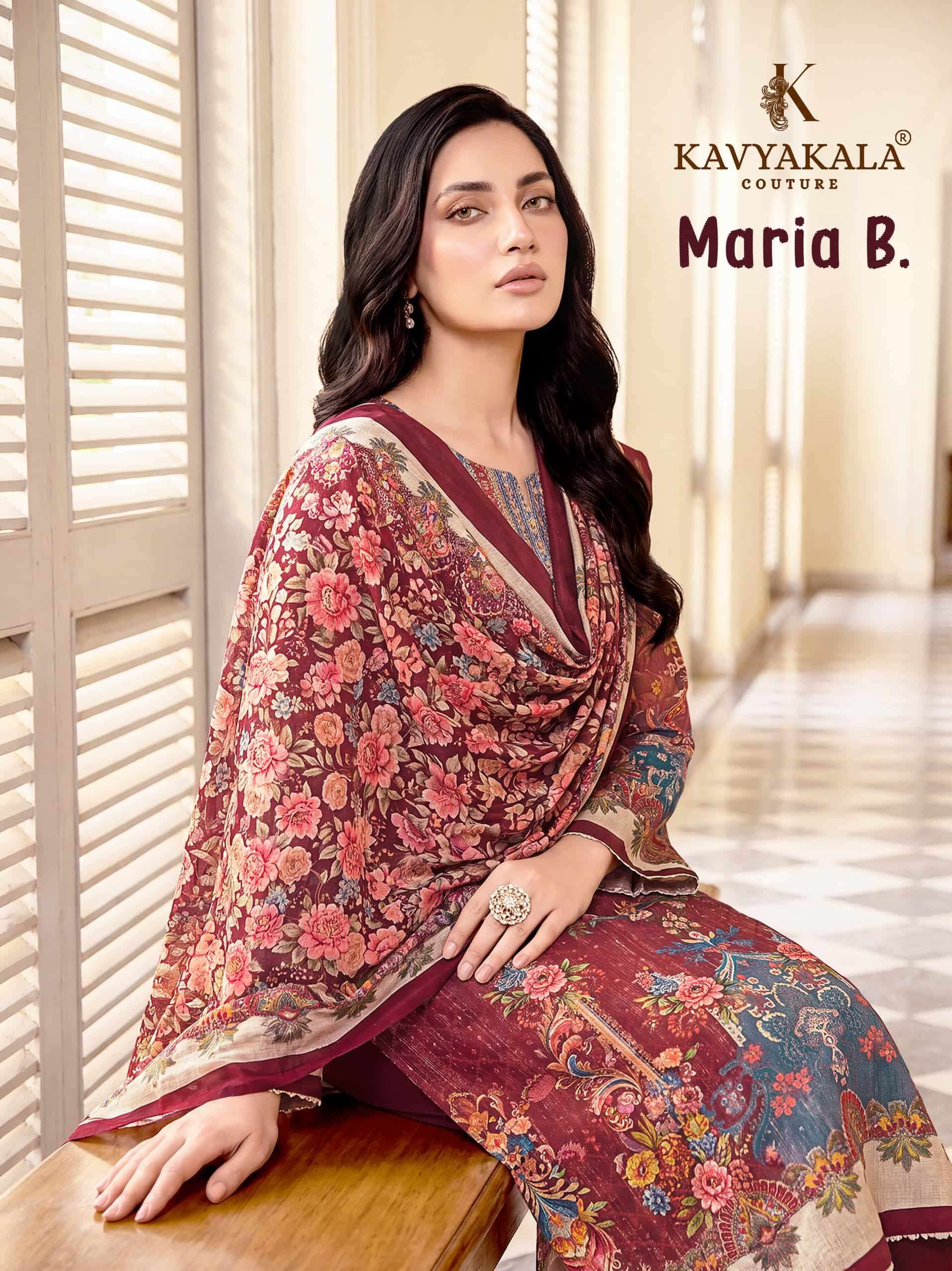 Kavyakala Maria B Fancy Cotton Dress Materia Catalog view 11