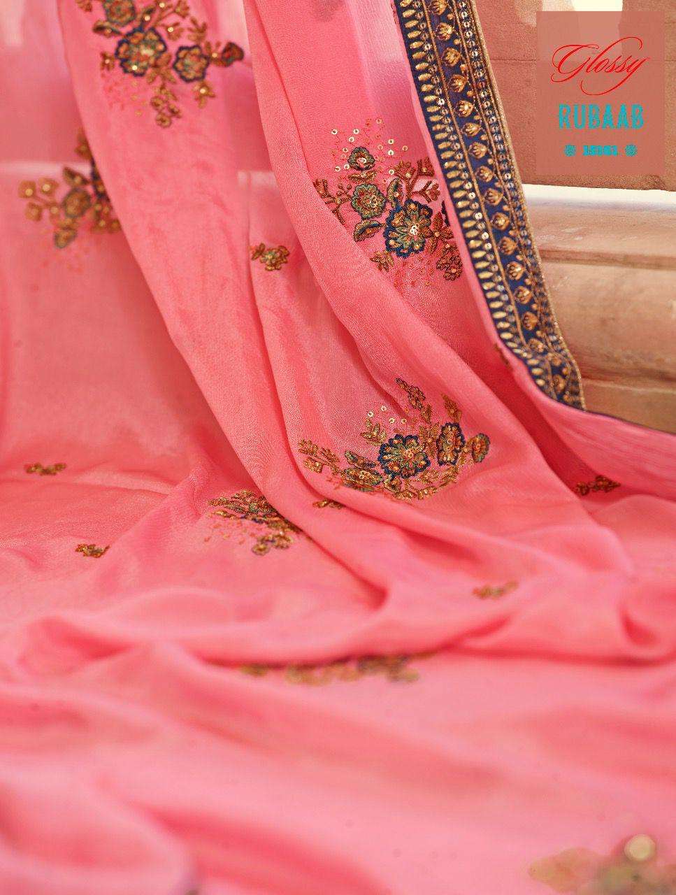 Glossy Rubaab Lehenga Style Salwar Kameez view 3