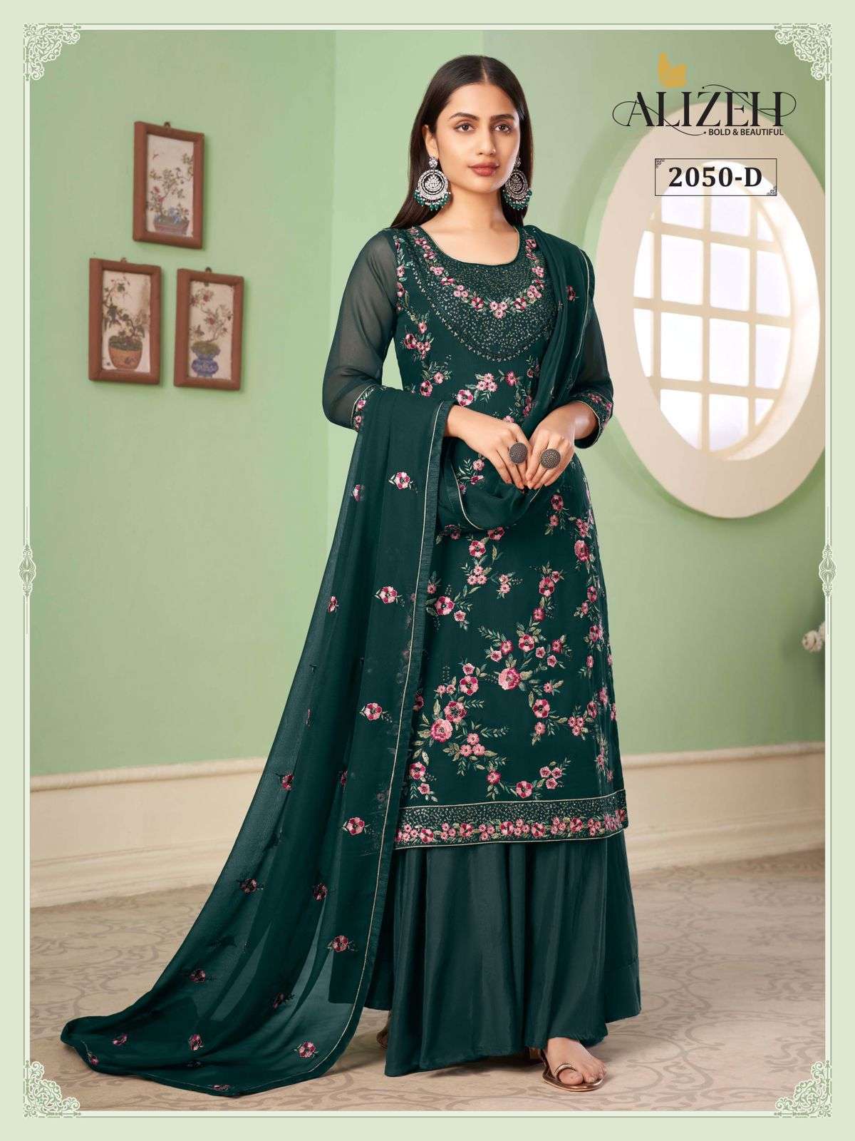 Alizeh Zaida Vol 10 Party Wear Sharara Salwar Kameez New Collection view 29