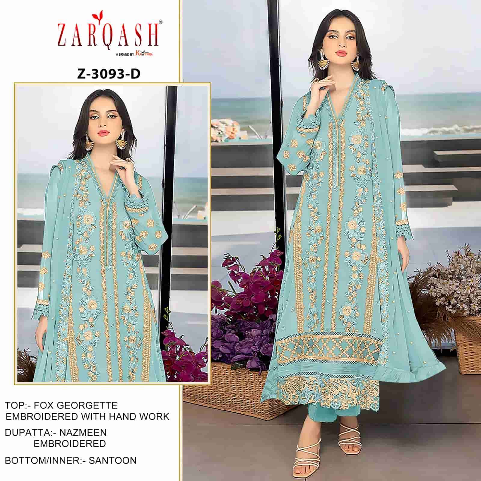 Zarqash Z 3093 Colors Pakistani Festive Wear Style Designer Suit Wholesalers view 4