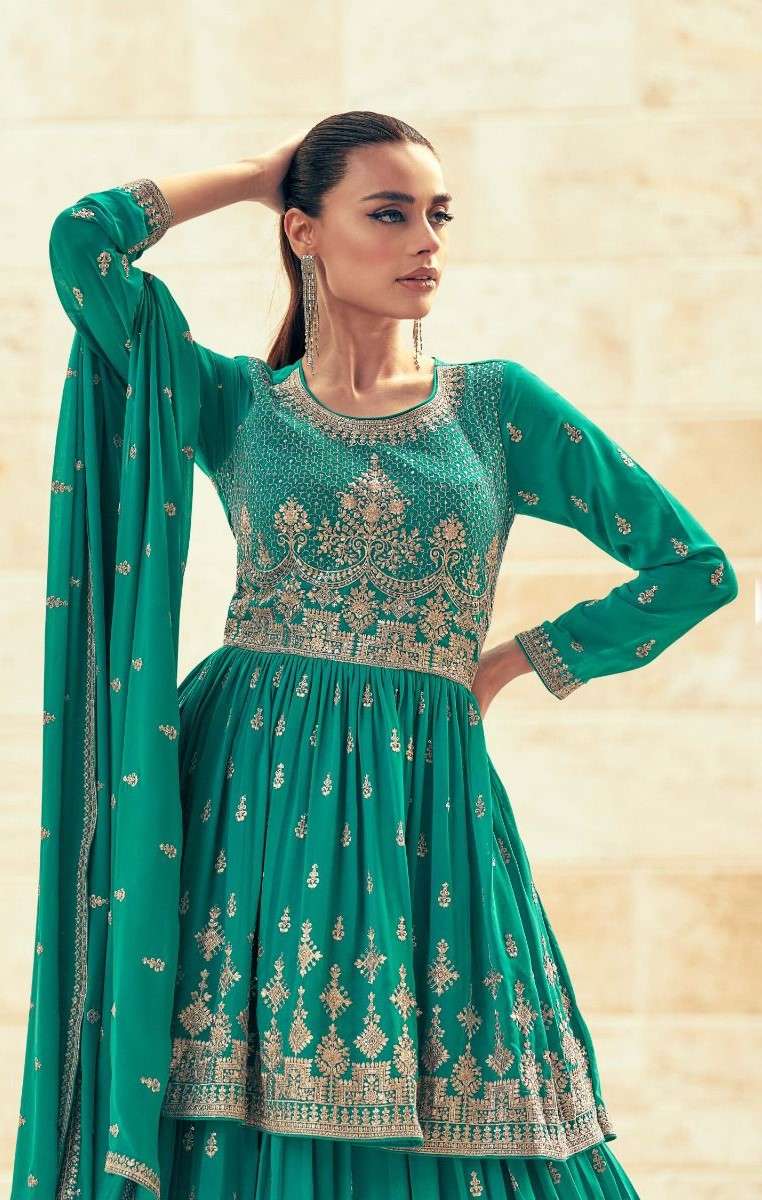 Aashirwad Gulkand Sadaf Wedding Wear Lehenga Style Designer Dress view 6