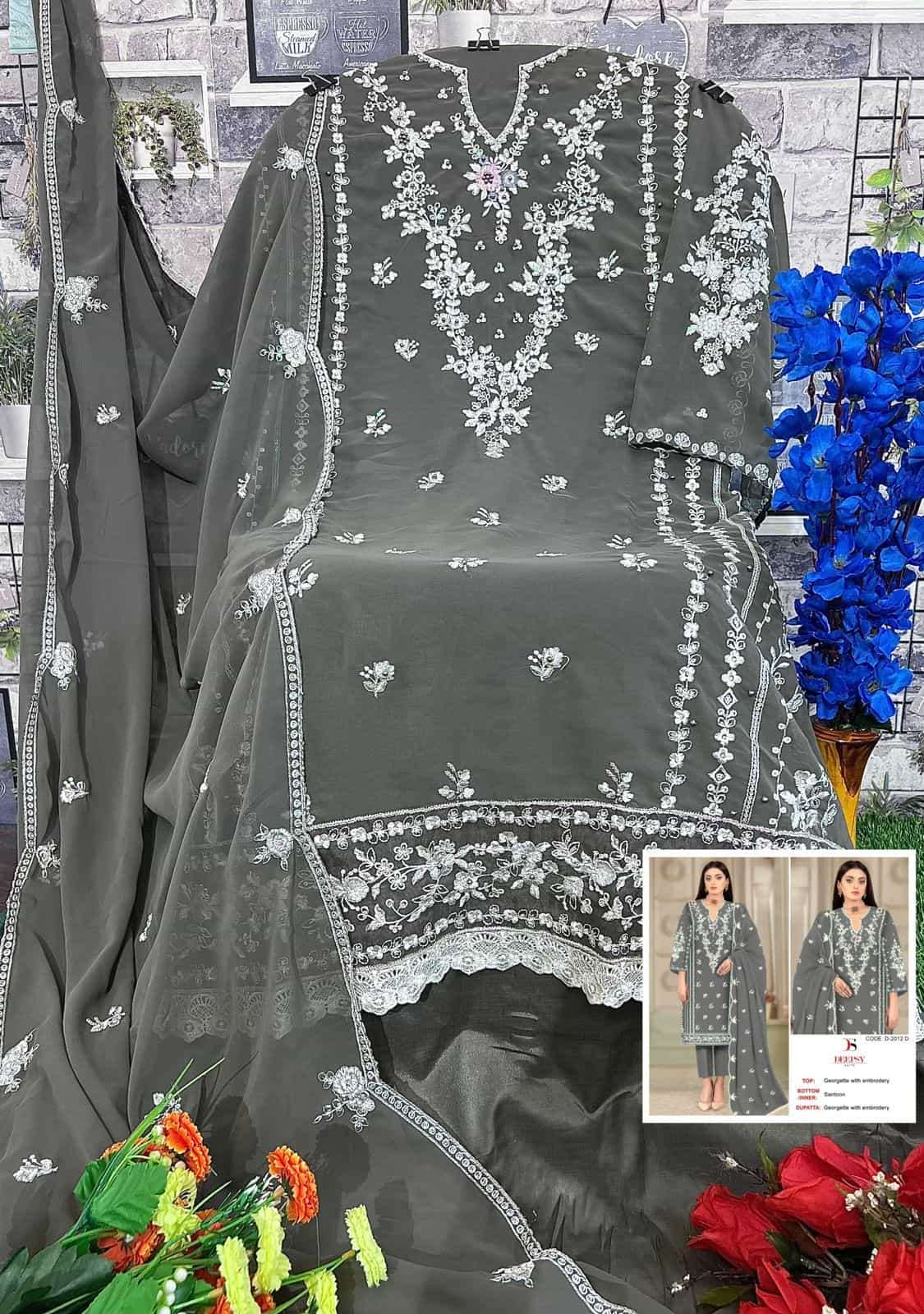 Deepsy D-2012 Embroidered Pakistani Festive Suit view 4