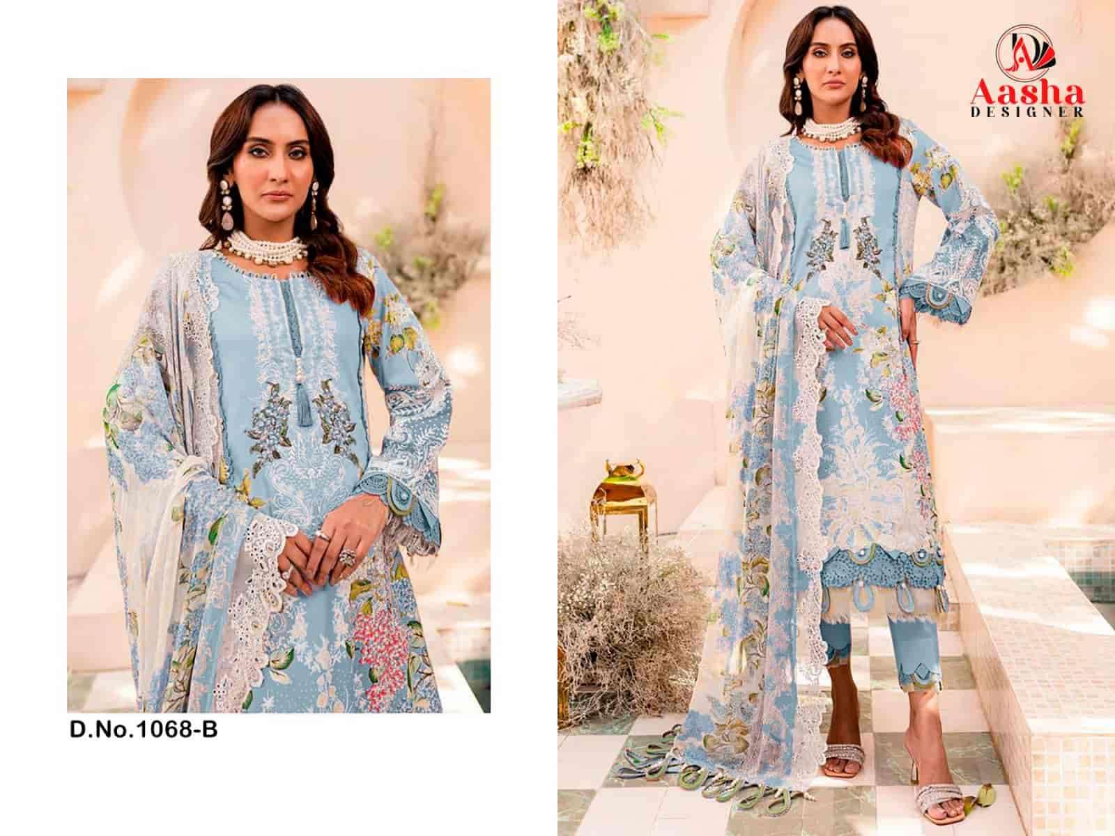 Aasha Designer Cotton Embroidered Salwar Suit view 4