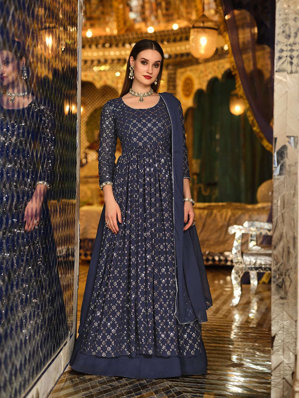 Senhora Mir Vol 33 New Designer Partywear Single Suit view 12