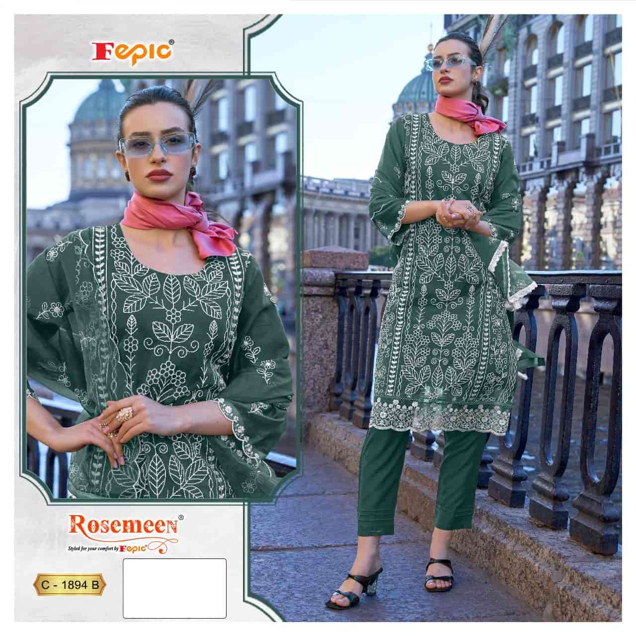 Fepic C 1894 B Heavy Style Designer Organza Salwar Kameez Exporter