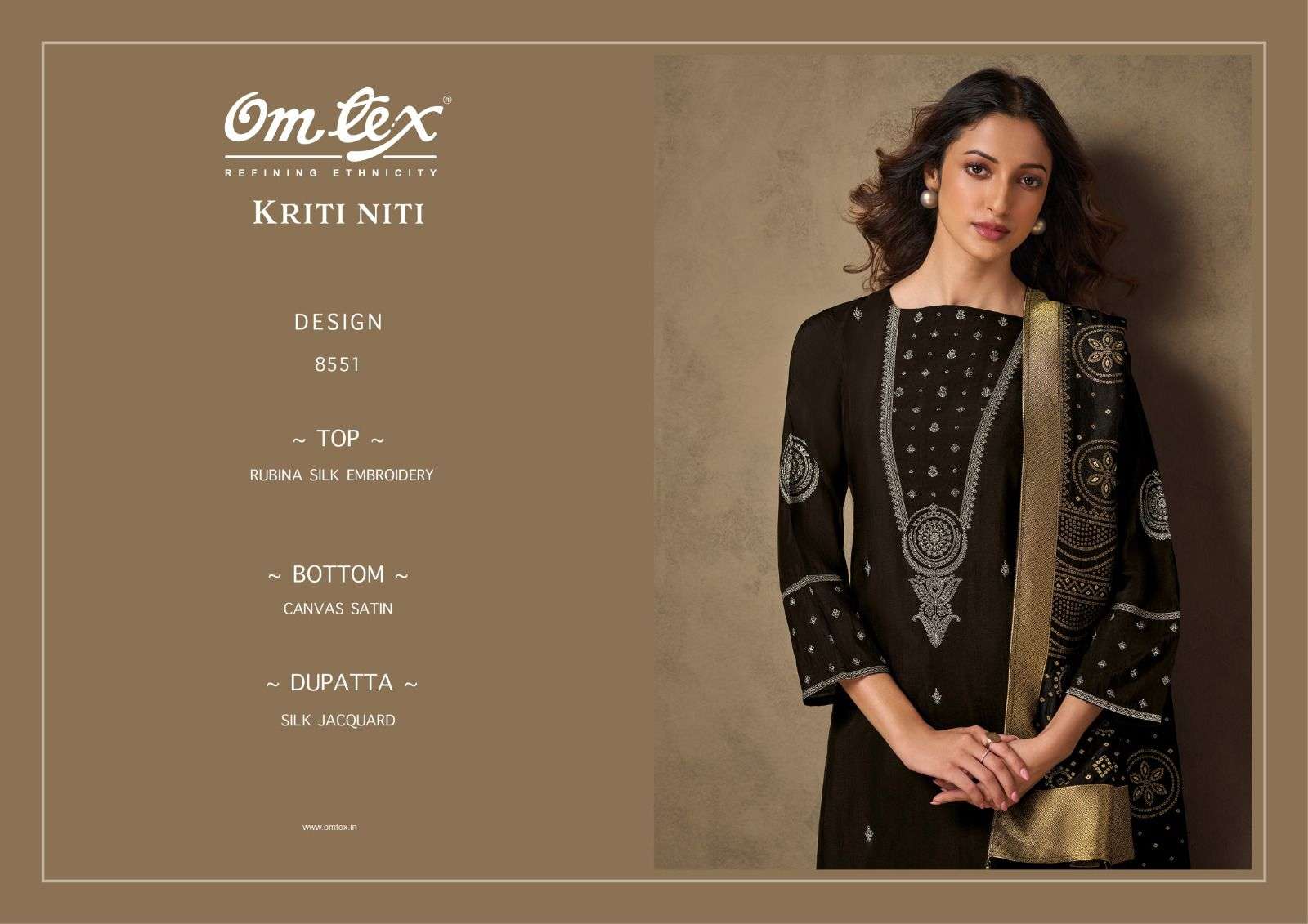 Omtex Kriti Niti Designer Silk Suit view 4