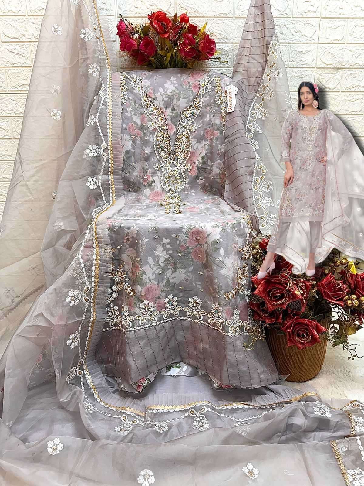Fepic C 1694 Colors Resemeen Pakistani Designer Organza Dress view 5