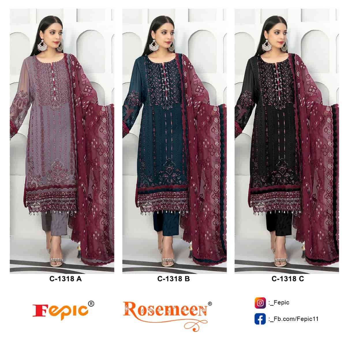 Fepic Rosemeen Embroidered Georgette Salwar Suit view 3
