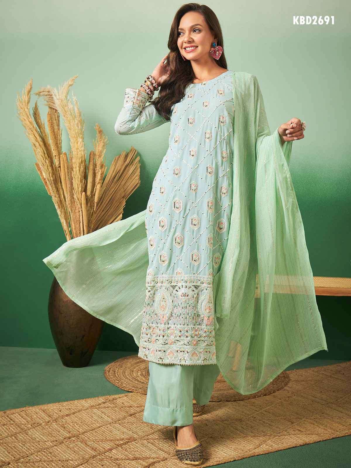 Mahotsav Hanika 2687 To 2698 Stylish Designer Georgette Suits Online Collection view 6