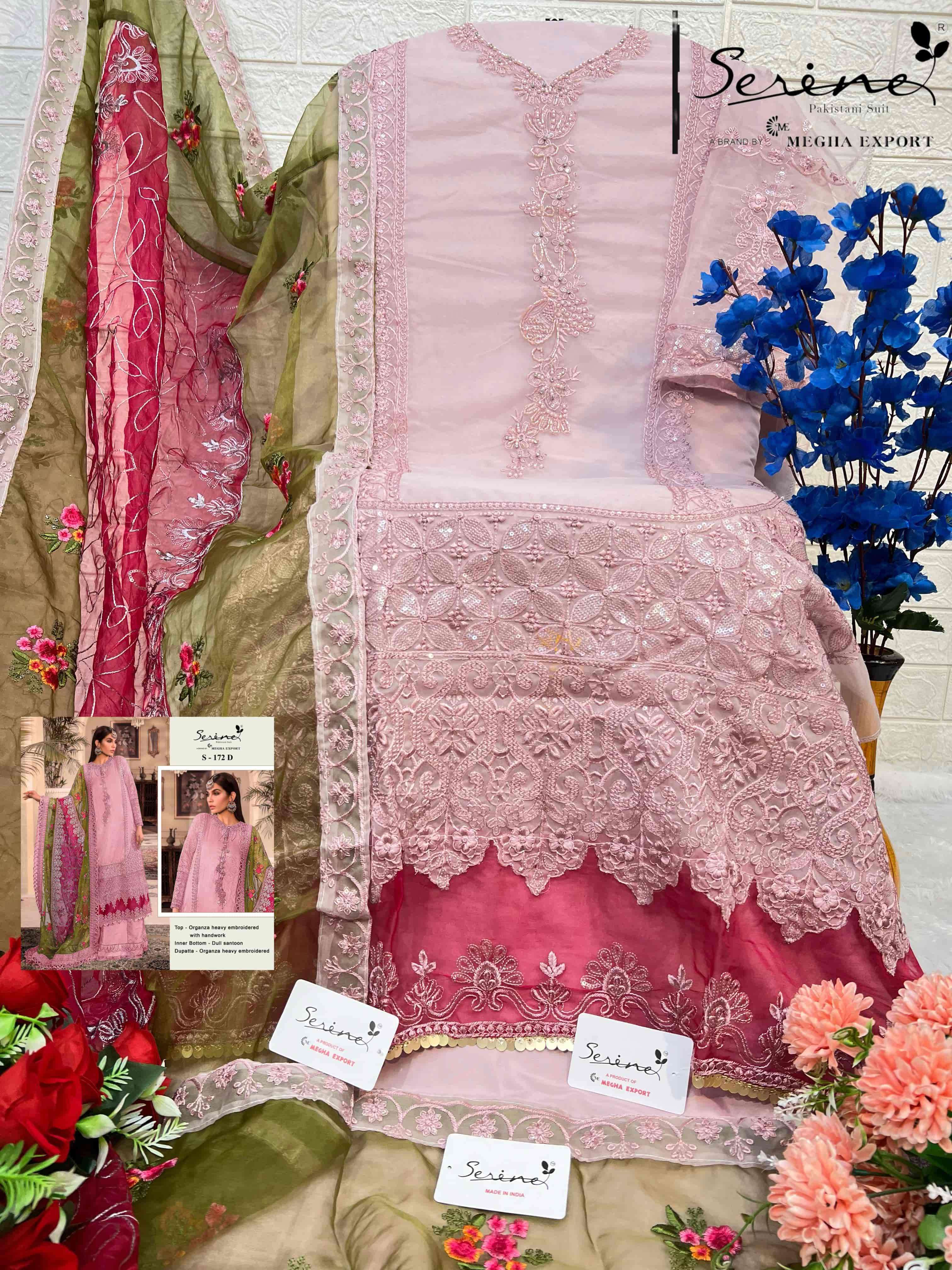 Serine S 172 D Festive Wear Style Designer Pakistani Suit Ensemble view 2