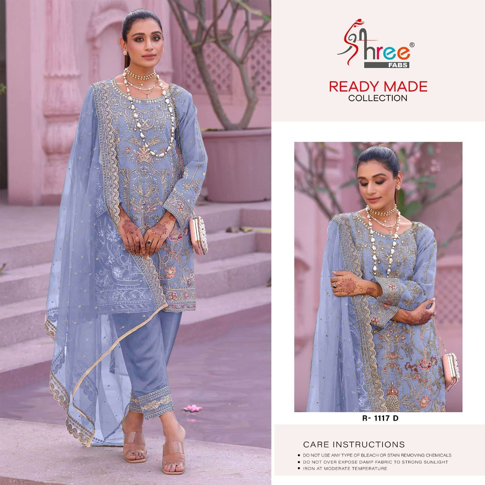 Shree Fabs R 1117 Colors Exclusive Heavy Designs Partywear Readymade Suit Exporters