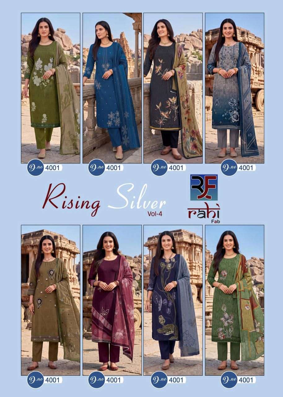 Rahi Fab Rising Silver Vol 4 Fancy Cotton Salwar Kameez Catalog