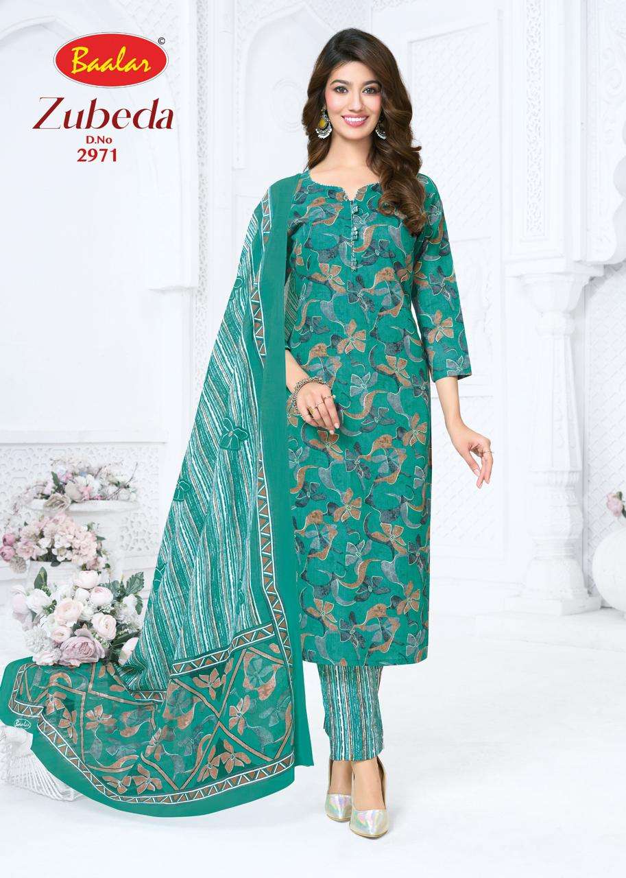 Baalar Zubeda Vol 29 Pure Cotton Unstitch Suit Catalog view 16