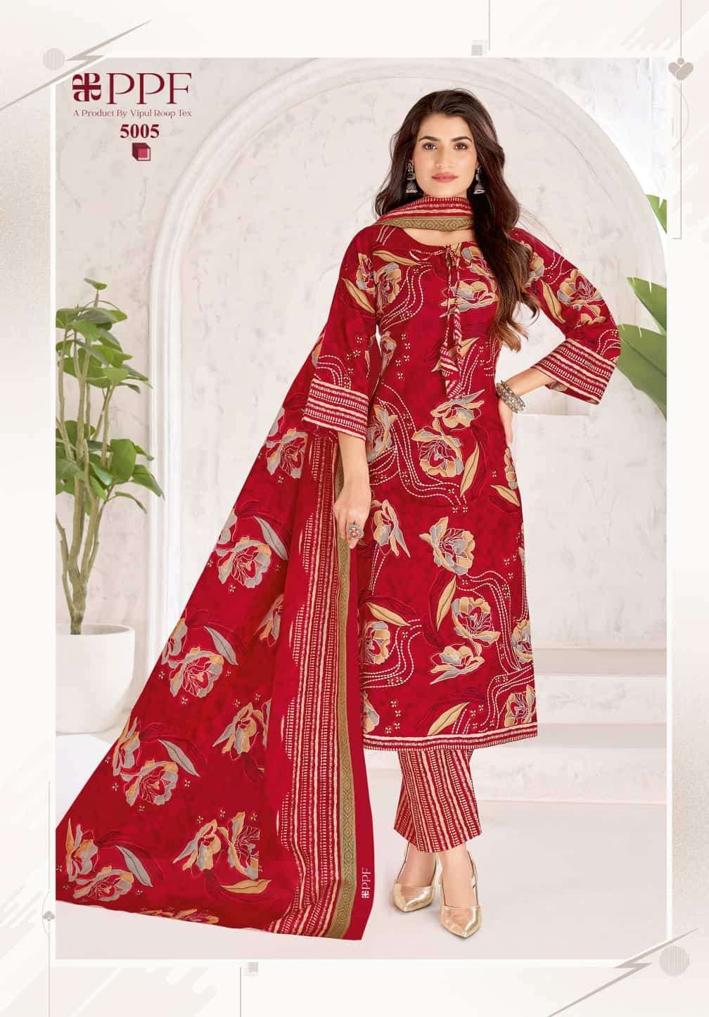Ppf Poshak Vol 5 Pure Cotton Unstitch Salwar Suit Exporters view 7