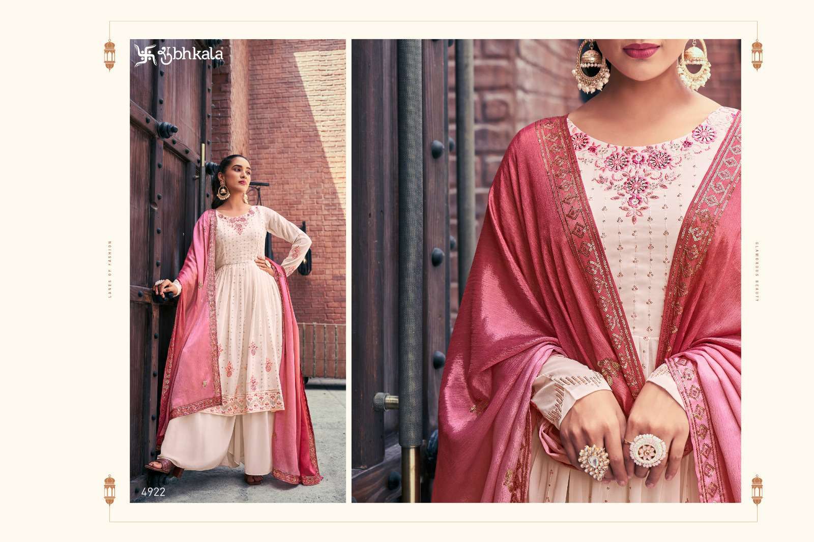 Shubhkala Flory Vol 36 Designer Wedding Wear Gharara Sharara Dress Exporter view 3