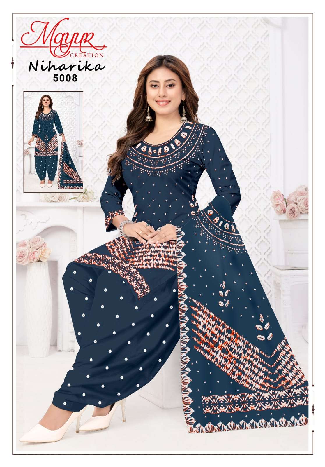 Mayur Niharika Vol 5 Pure Cotton Dress Material view 3