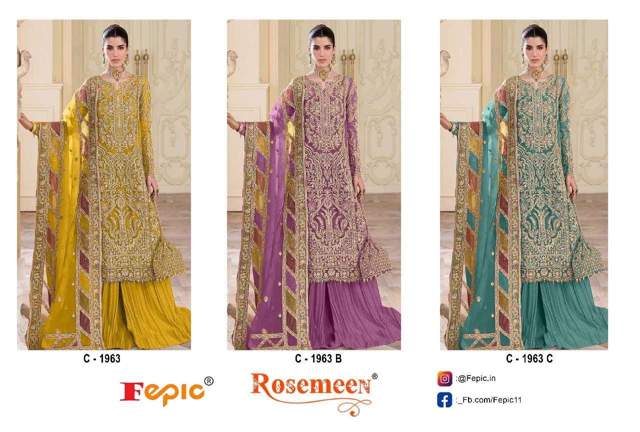 Fepic C 1963 Colors Pakistani Suit Salwar At Price view 4