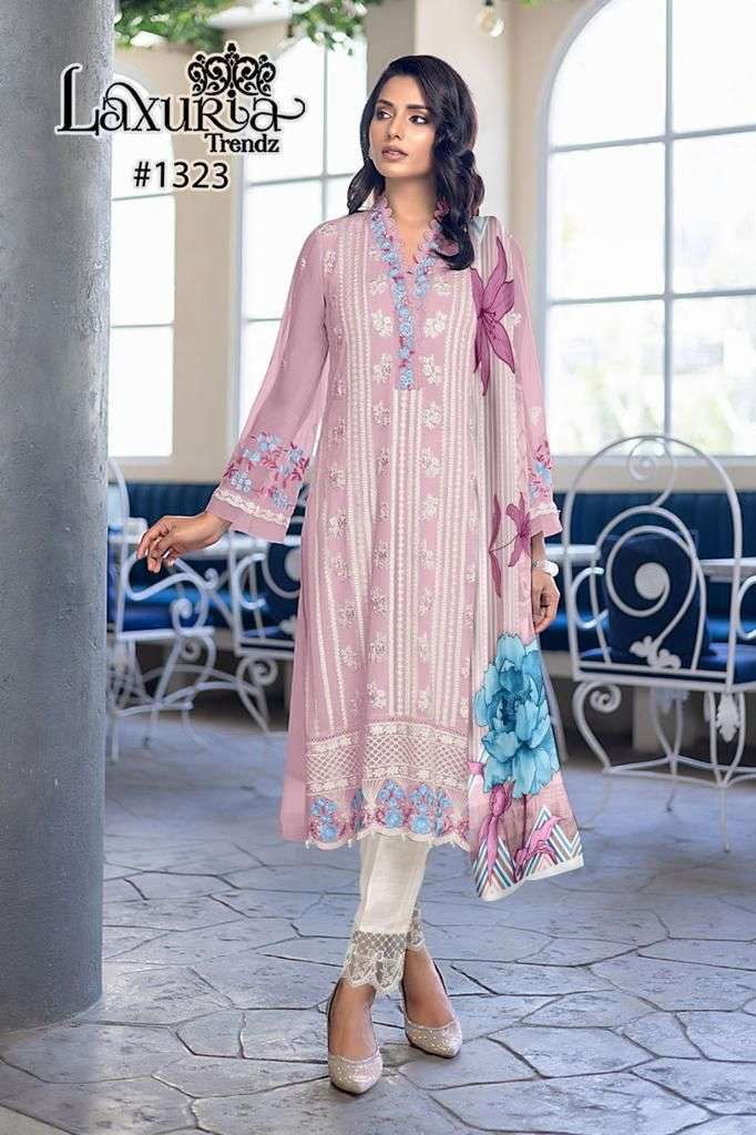 Laxuria Trends 1323 Fancy Designer Style Pakistani Readymade Suit Exporter view 2