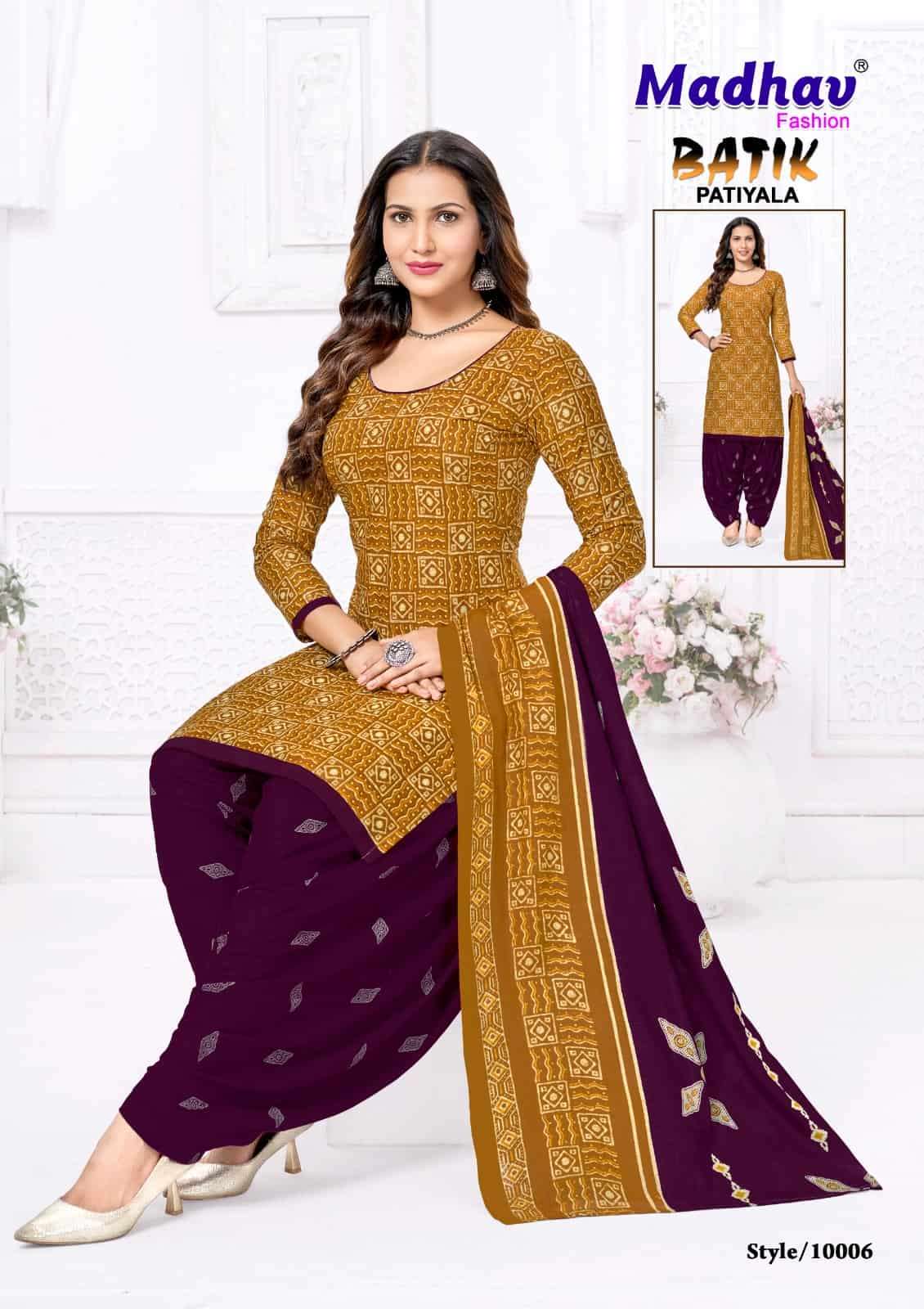 Madhav Batik Pure Cotton Unstitched Suit view 8