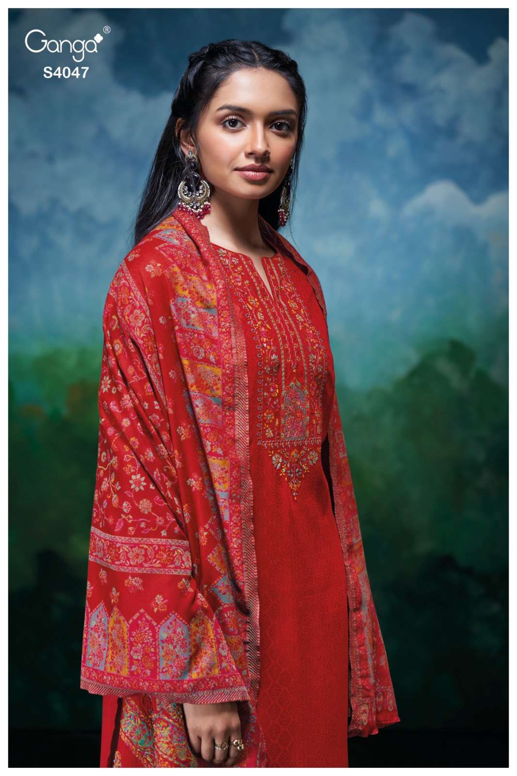 Ganga Fashion Daniah 4047 Pure Pashmina Premium Suits Winter Collection view 4