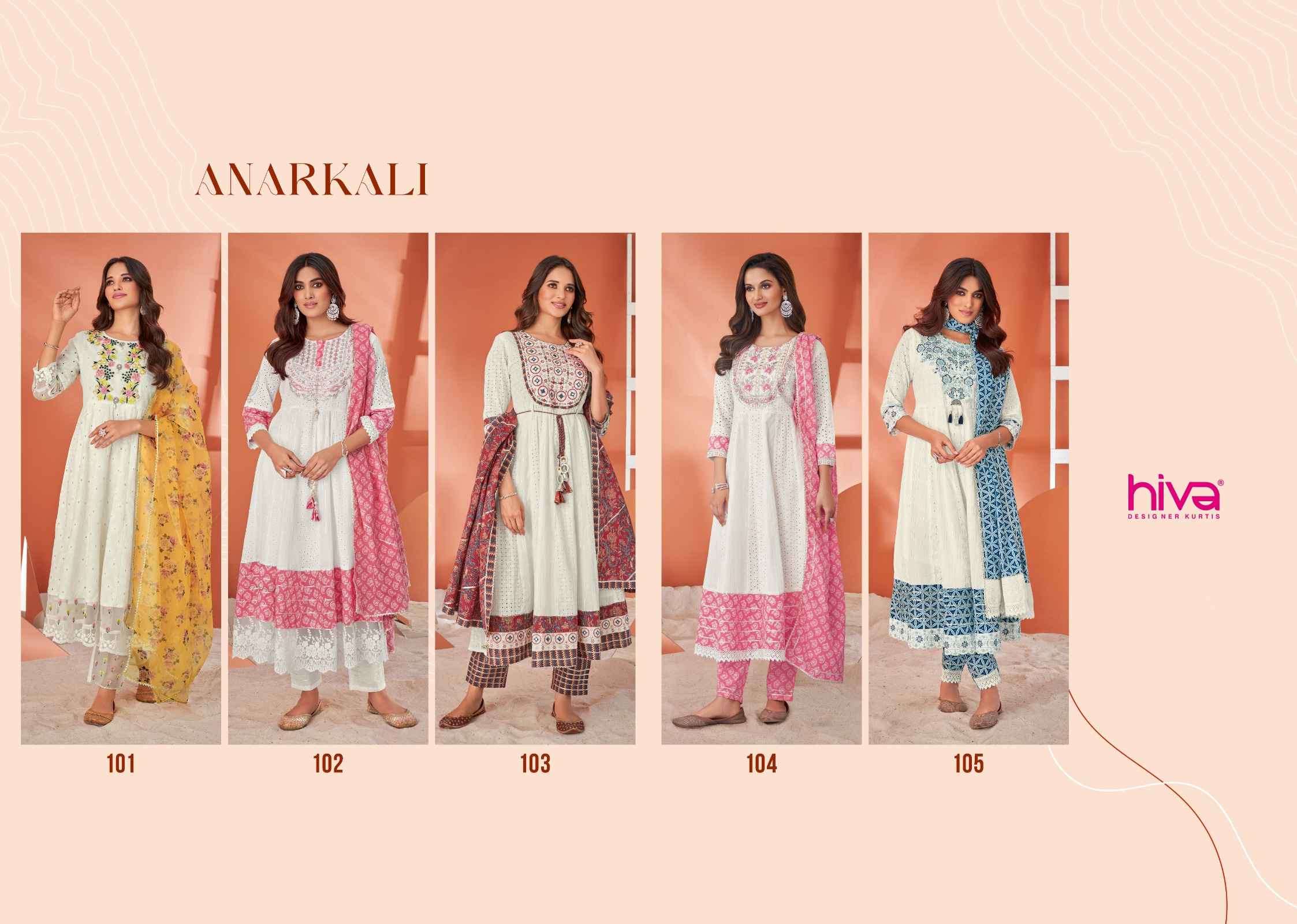 Hiva Anarkali Exclusive Stylish Anarkali Dress Festive Collection New Designs view 12