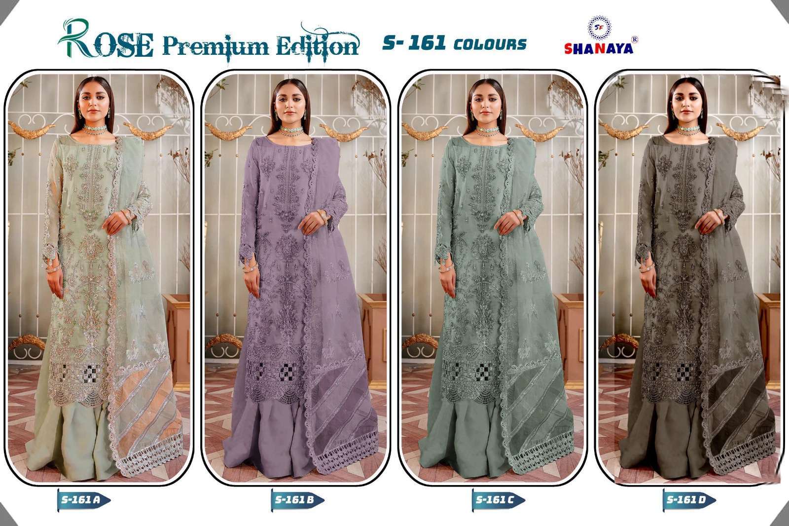 Shanaya Rose Premium Edition S 161 Colors Pakistani Organza Designer Suit view 2