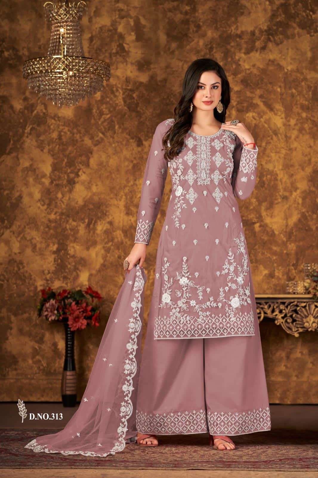 Aanaya Vaani Vol 31 Designer Palazzo Style Net Salwar Suit view 7