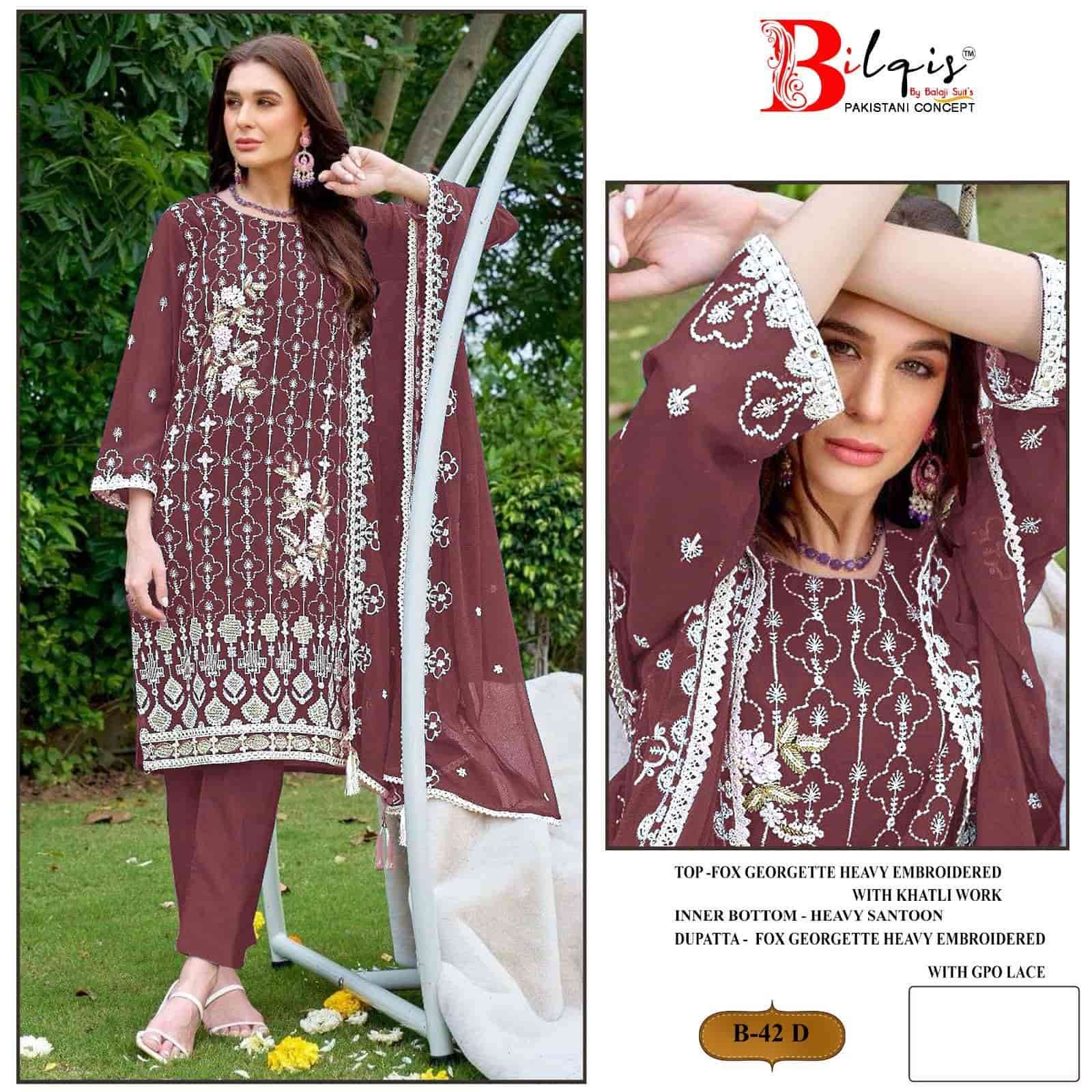 Bilqis B 42 Colors Heavy Designer Pakistani Dress New Collection view 4
