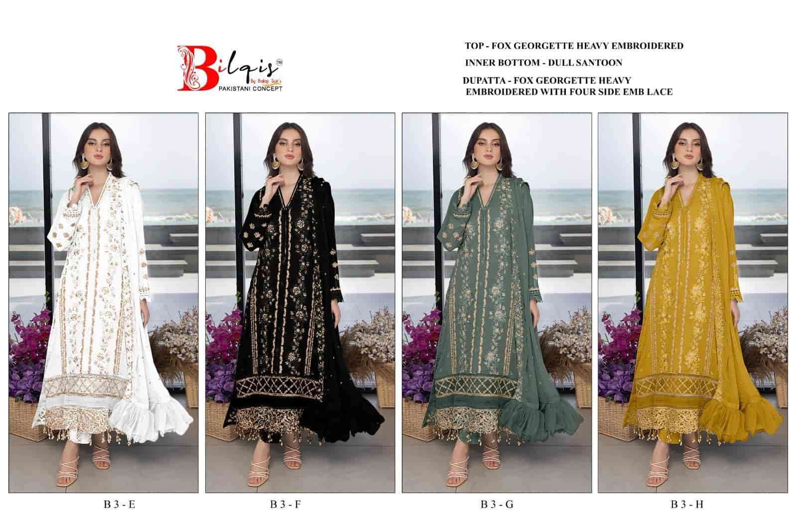 Bilqis B 03 Colors Heavy Exclusive Designer Embroidered Festive Collection view 4