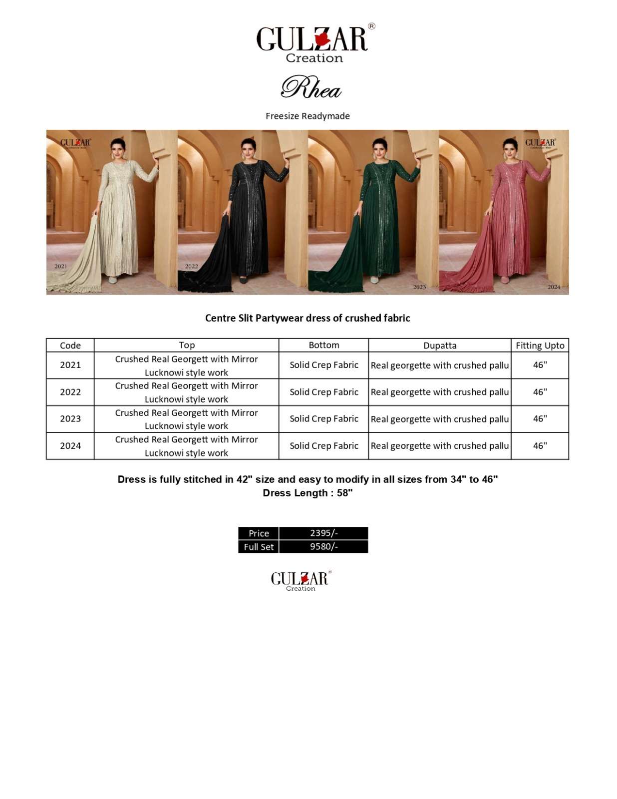Gulzar Rhea Exclusive Designer Party Wear Dress view 18
