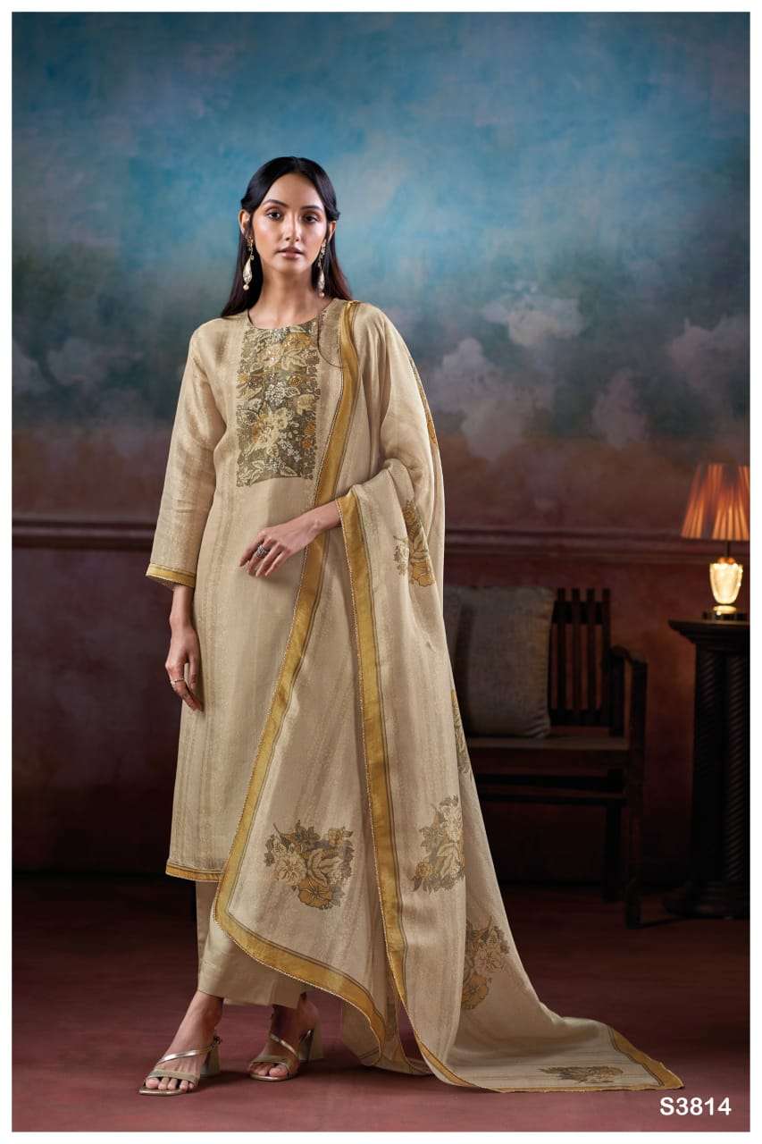 Ganga Fashion Evira 3814 Pure Bemberg Silk Exclusive Ladies Suit Collection view 2