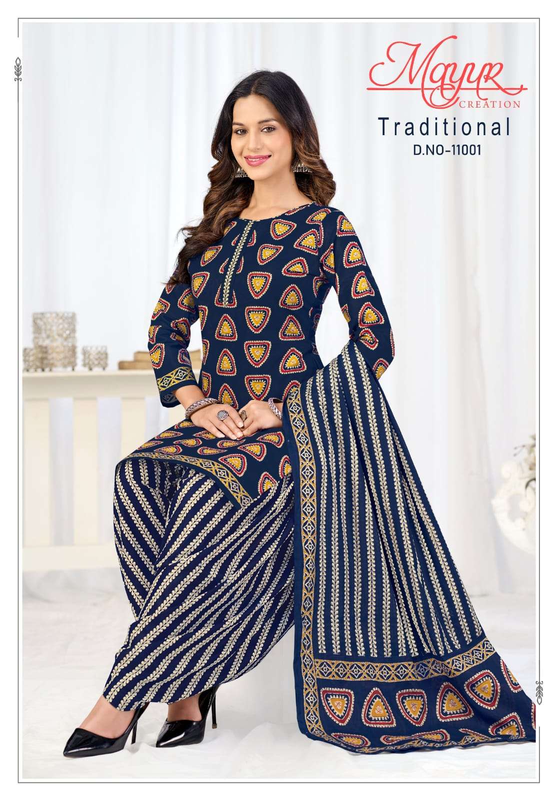 Mayur Traditional Pure Cotton Dress Material view 2