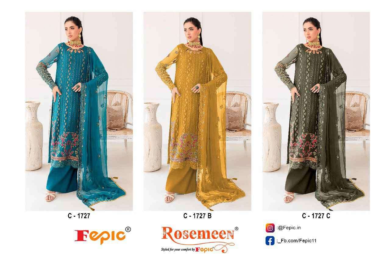 Fepic C 1727 Colors Designer Work Pakistani Dress Wedding Collection view 6