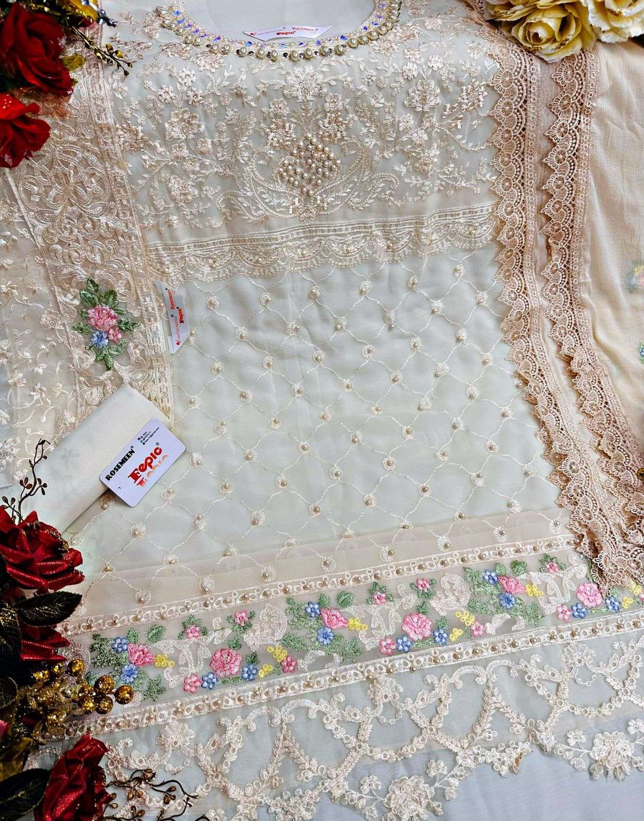 Fepic C 1510 Colors Embroidered Georgette Pakistani Suit view 5