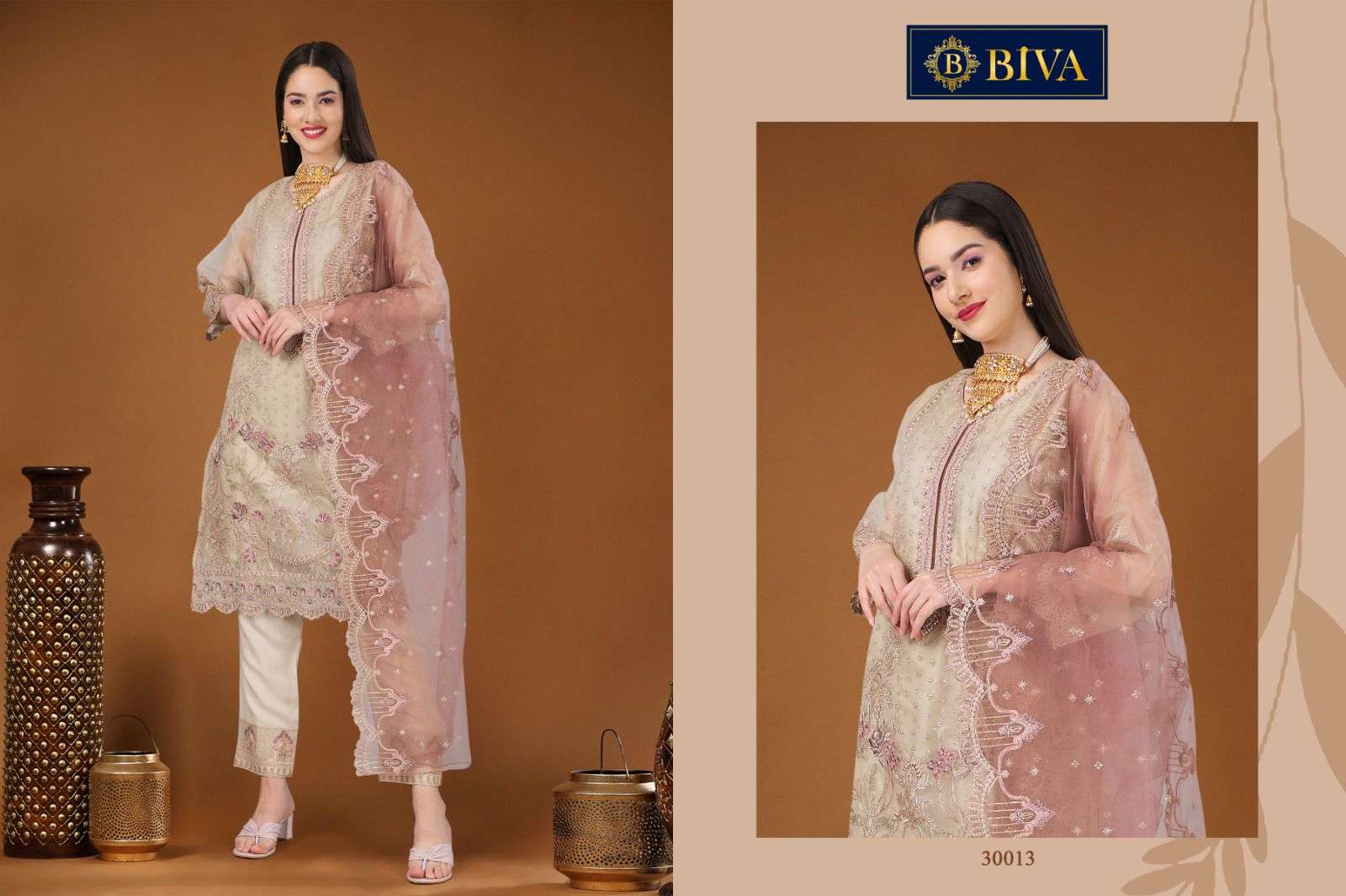 Biva Aditri 30013 To 30017 Designer Pakistani Style Suit New Collection view 2