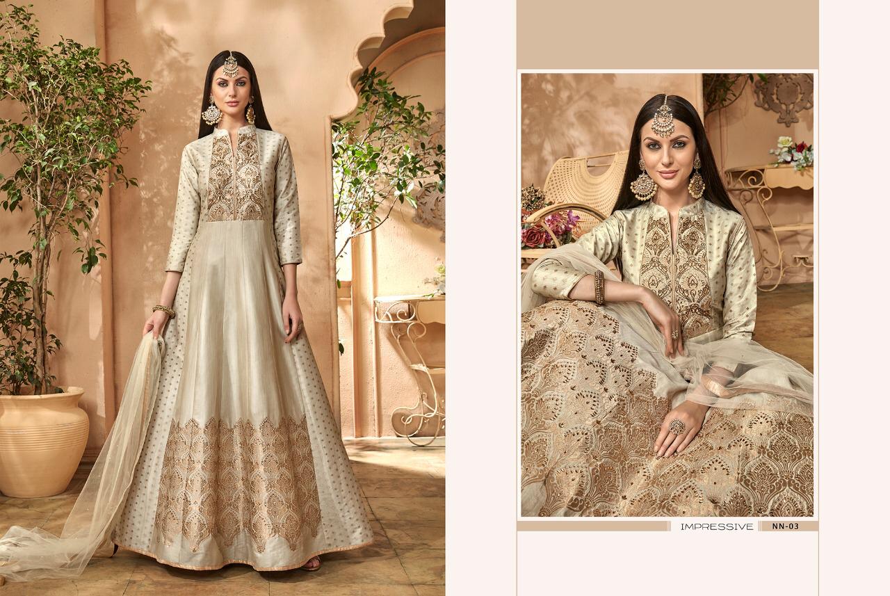 Stf nazraana wedding collection party wear gown catalogue india view 6