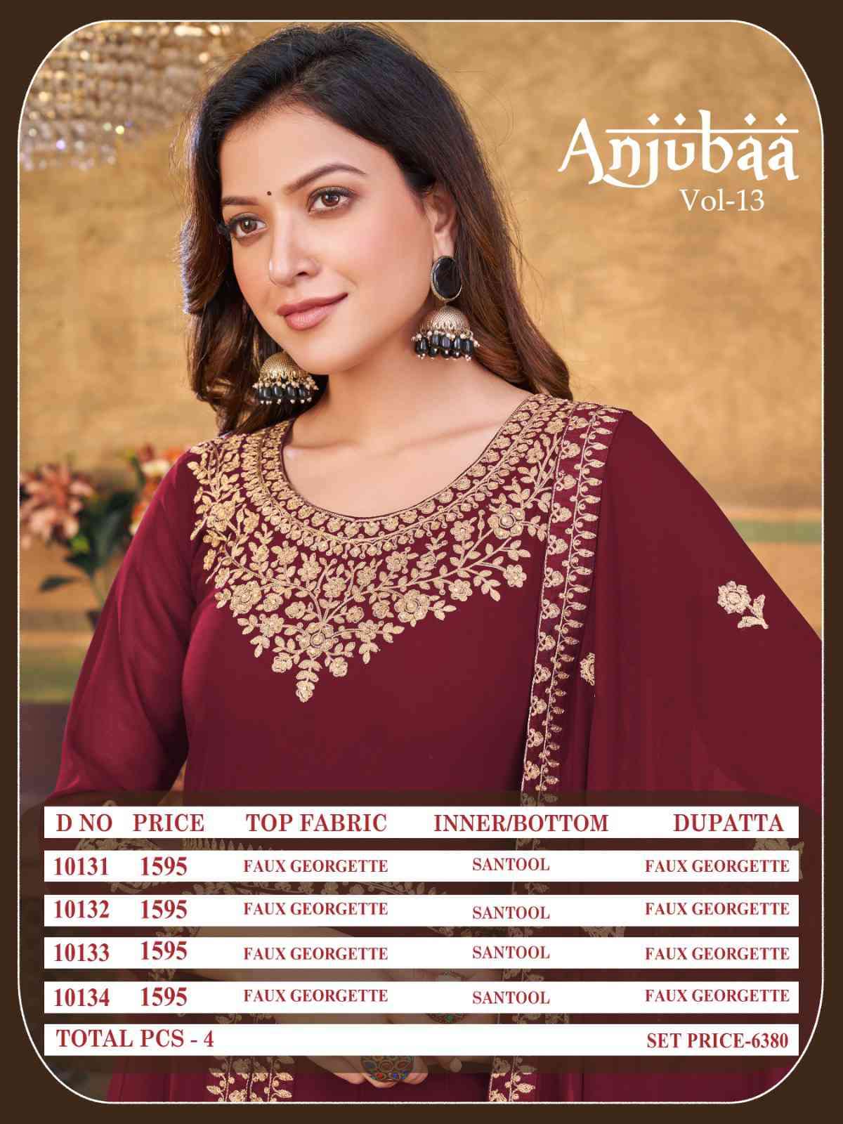 Anjubaa Vol 13 Designer Front Cut Party Wear Dress view 13