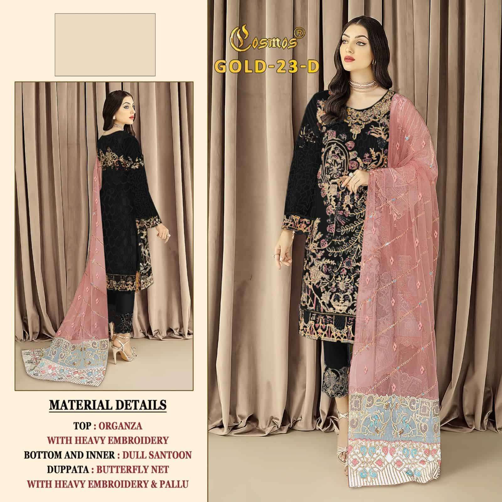 Cosmos Gold 23 Colors Pakistani Festive Wear Latest Designer Salwar Suit Wholesalers view 4