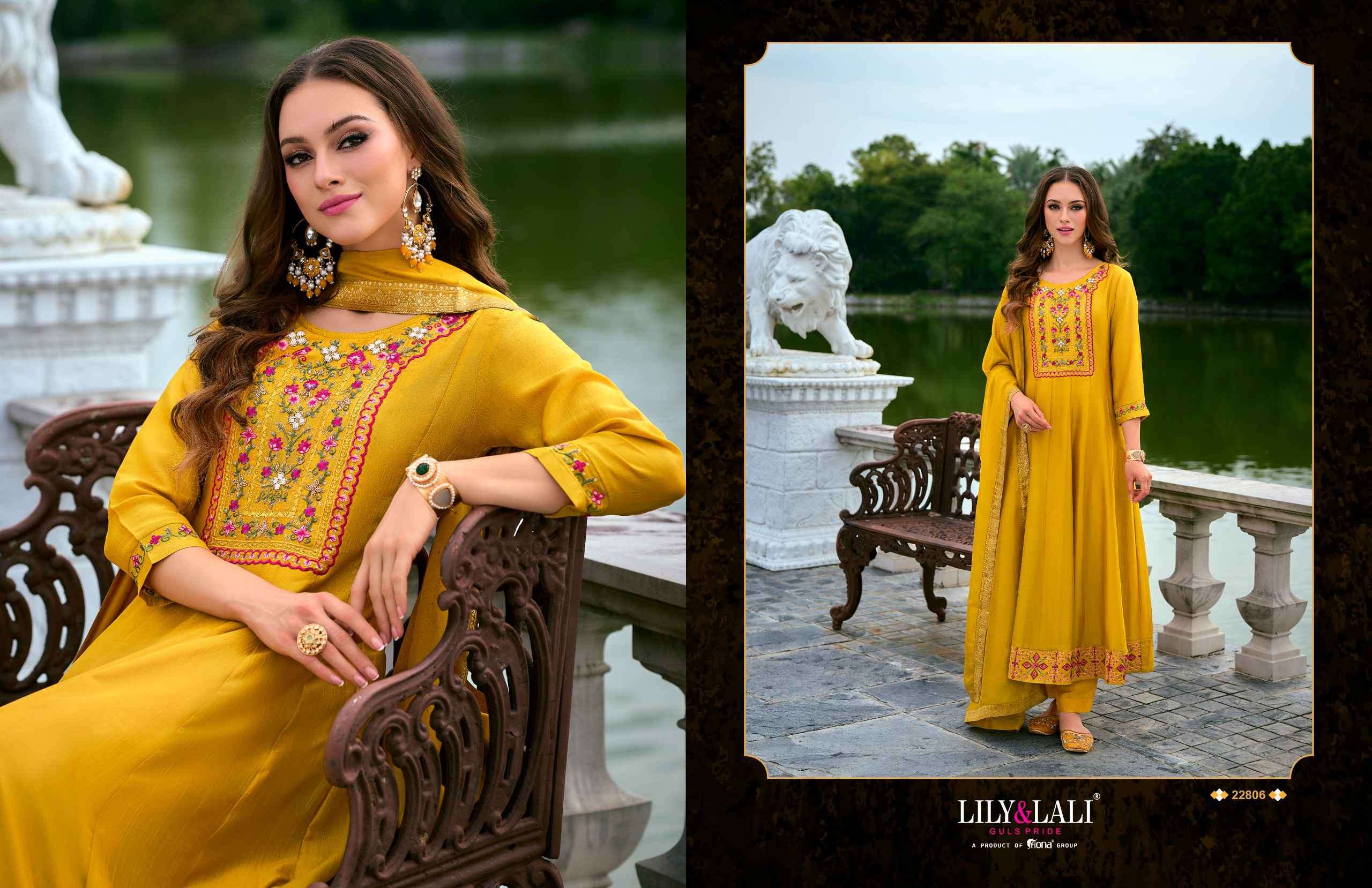 Lily And Lali Bibbojaan Vol 2 Premium Designs Anarkali Style 3 Piece view 3