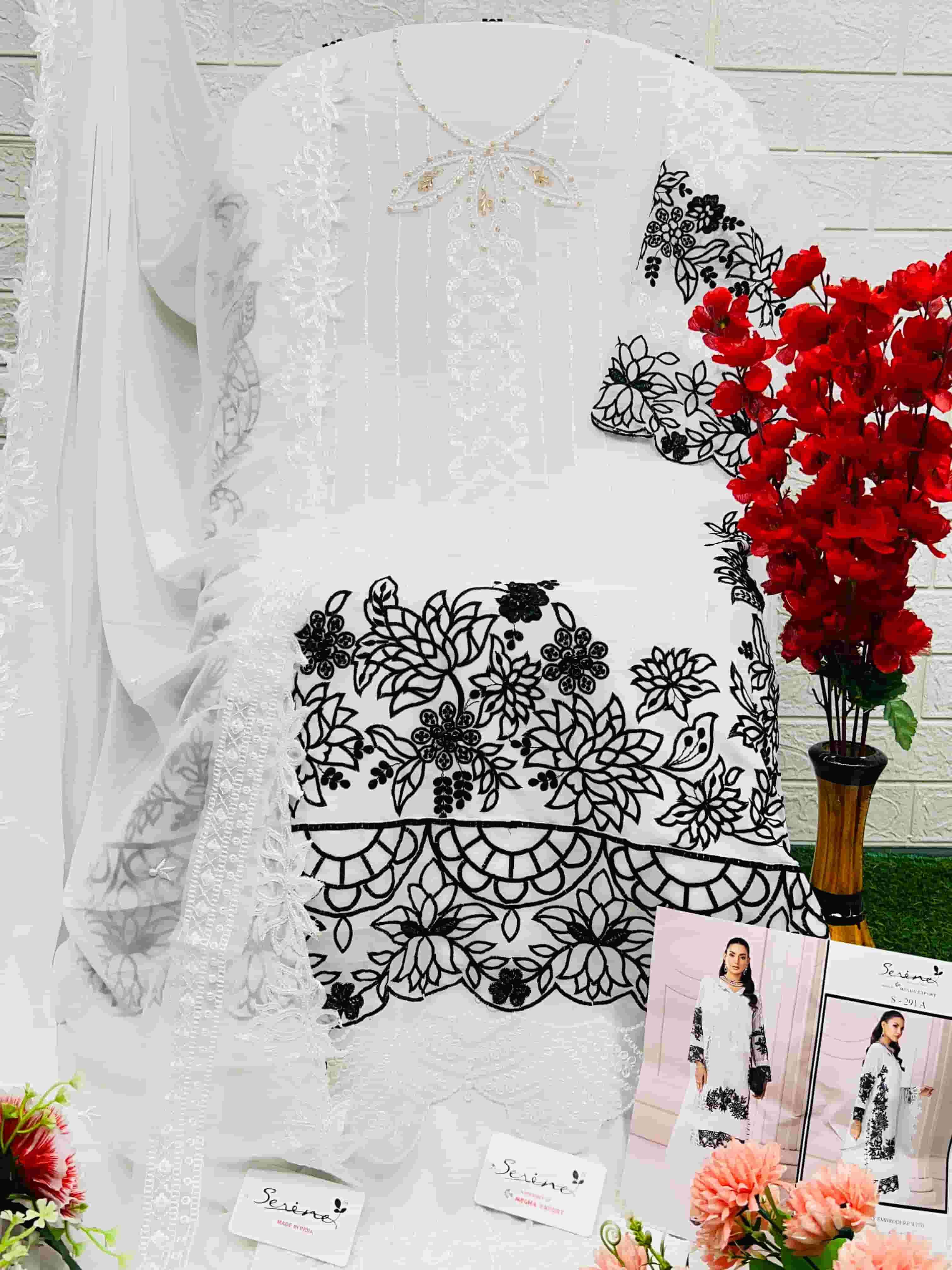 Megha Export S 291 Colors Georgette Unstitched Pakistani Dress Elegance view 8