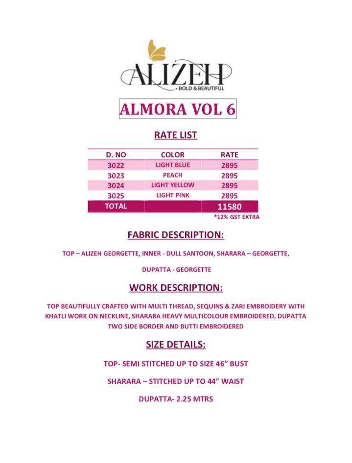 Alizeh Almora Vol 6 Party Wear Gharara Sharara Suit view 13