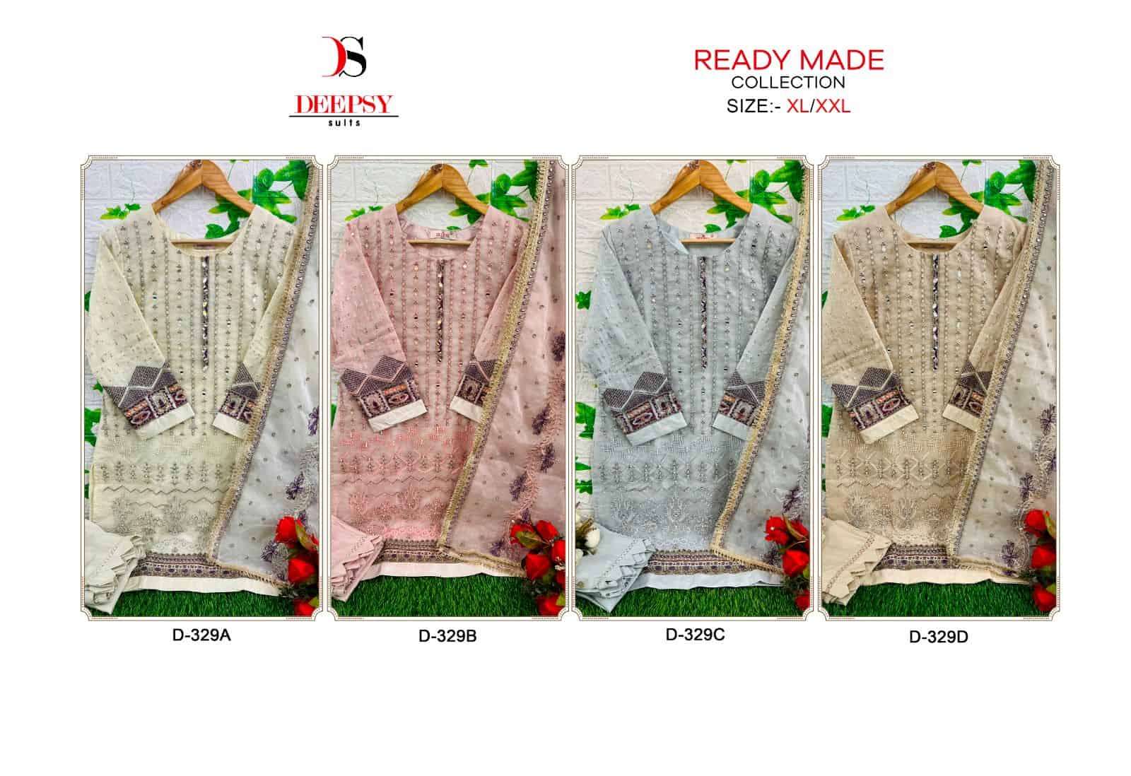 Deepsy D 329 Colors Pakistani Style Readymade Suit Wholasaler view 9